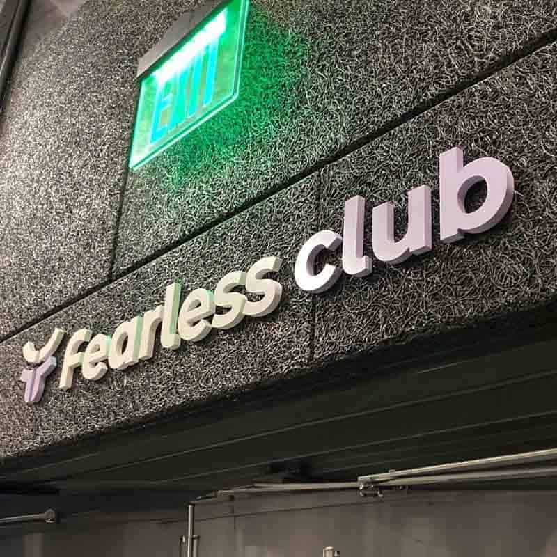 CFG Bank Arena Fearless Club Dimensional Lettering Signage