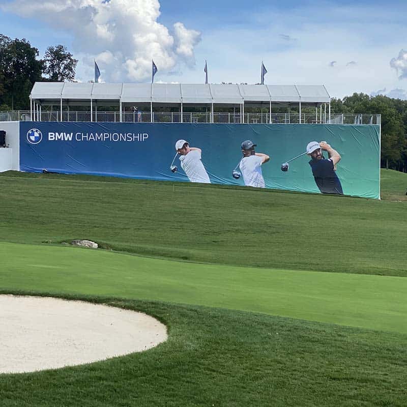 Western Golf Association PGA Tour tournament, BMW Championship stand signage