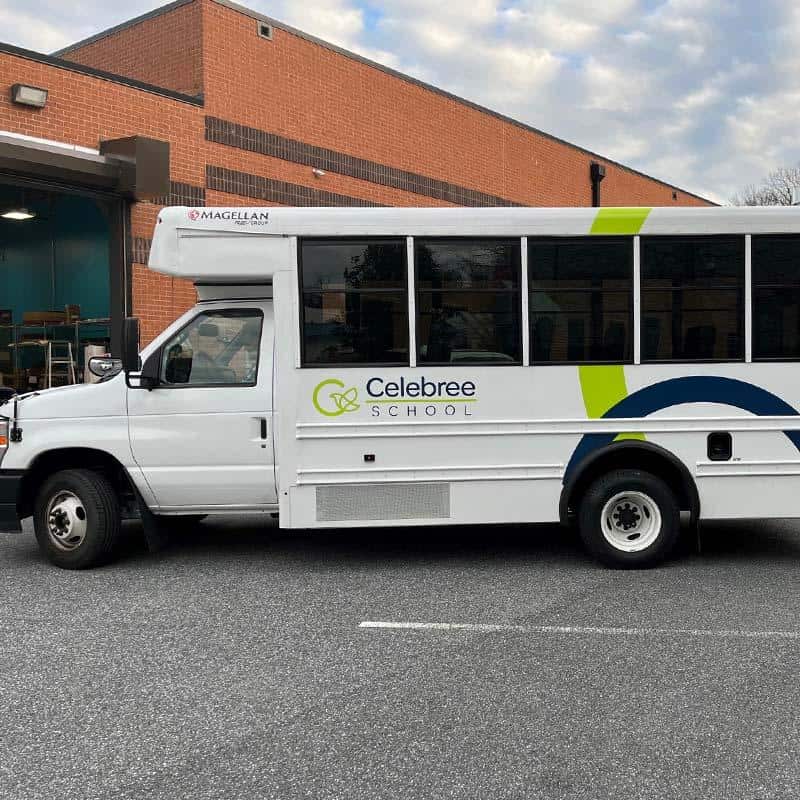 Celebree School franchise branded vehicle wraps