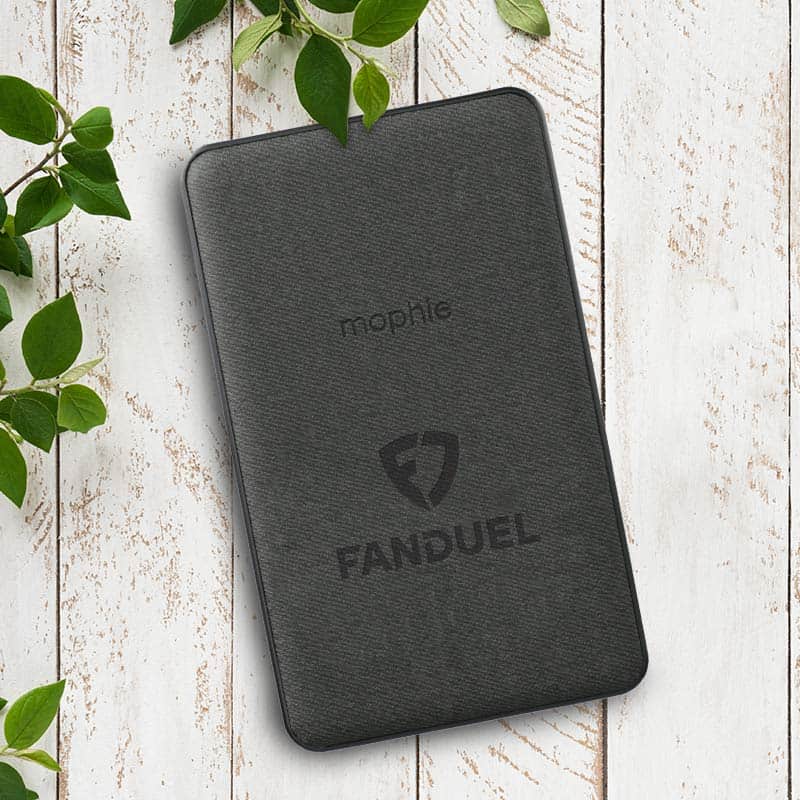 fanduel branded mophie portable charger in black