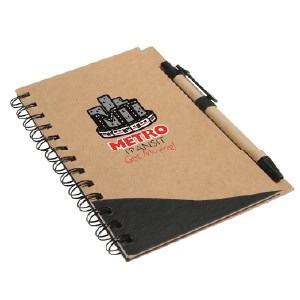 branded promotional product: recyclable notebook