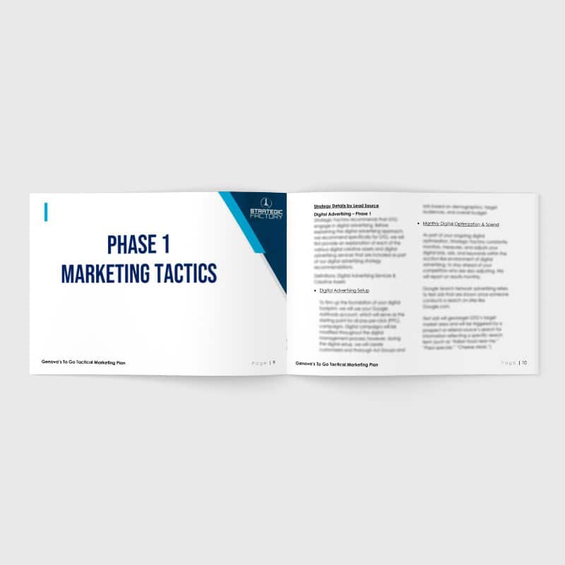 Genova's To Go Marketing Plan