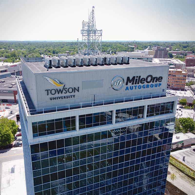 Towson Town Center Illuminated Channel Letter Sign for Caves Valley Partners