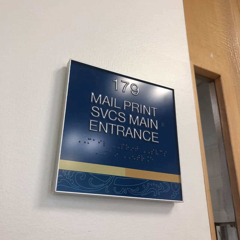 Coppin State campus ADA signage