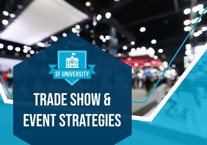 trade show tips from SF University trade show and event strategies