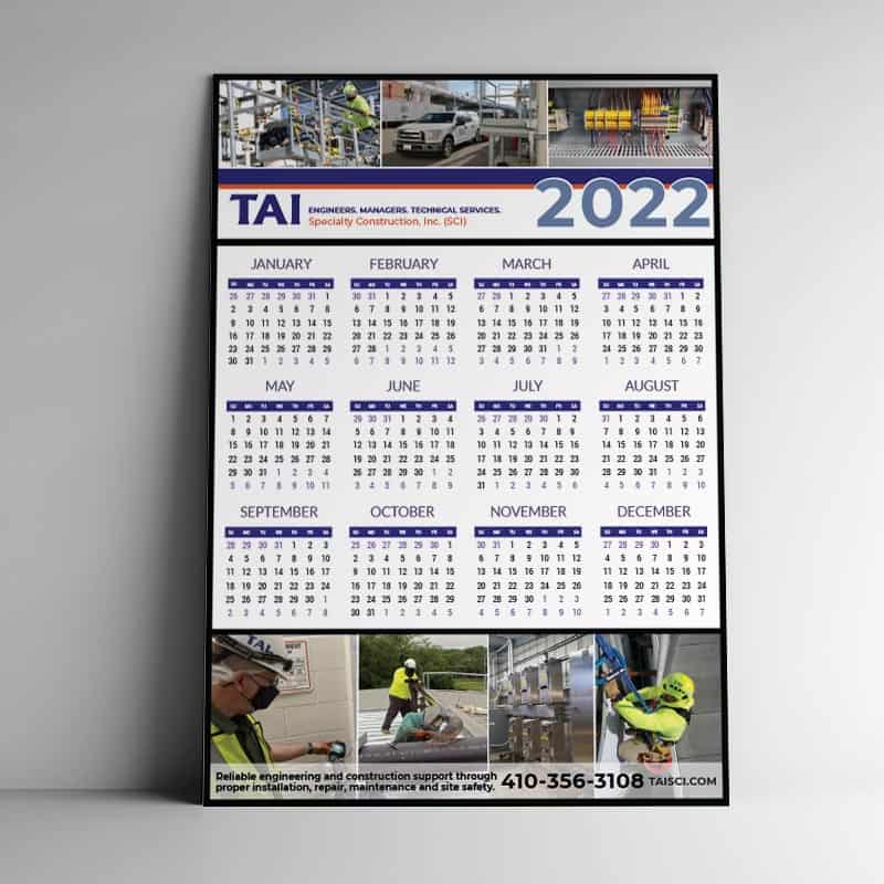 TAI Engineering 12-Month Calendar