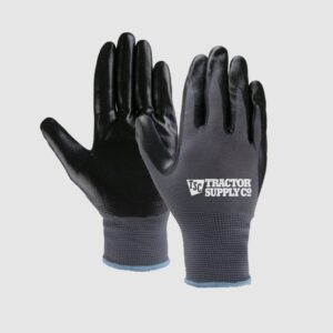 Promotional Work Gloves with palm dip and imprint