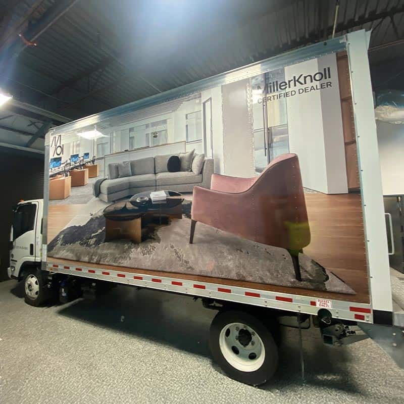 MOI box truck vehicle wrap
