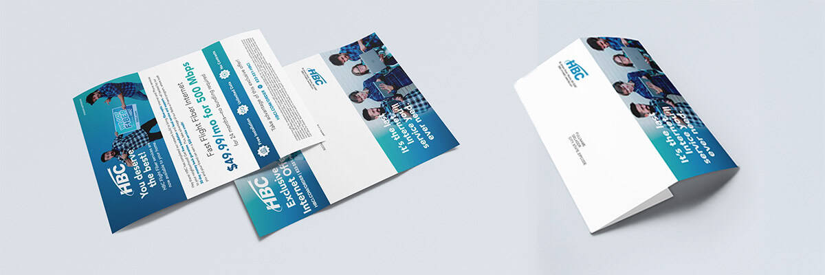 custom printed self-mailer