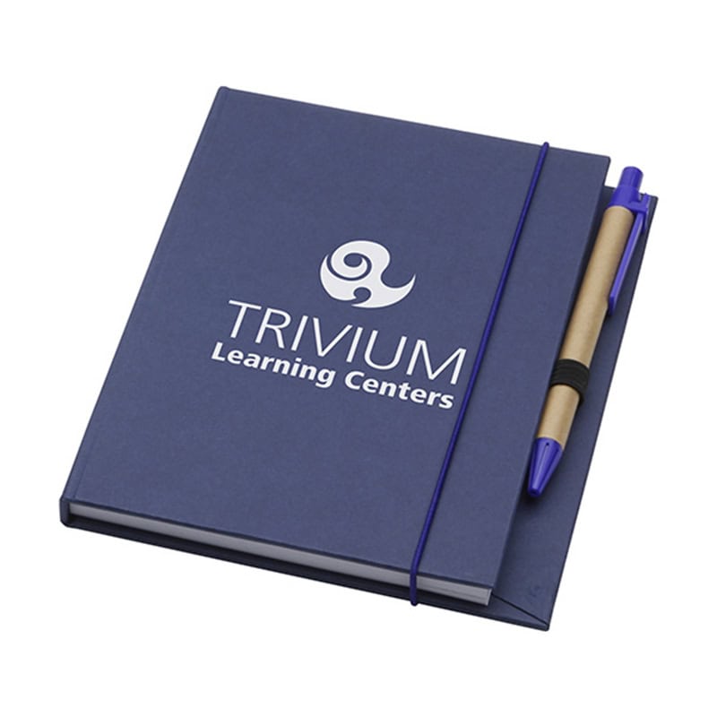 personalized notebook and pen set