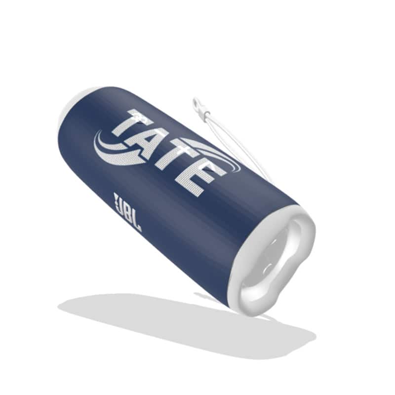 branded waterproof bluetooth speaker made for tate engineering made by strategic factory