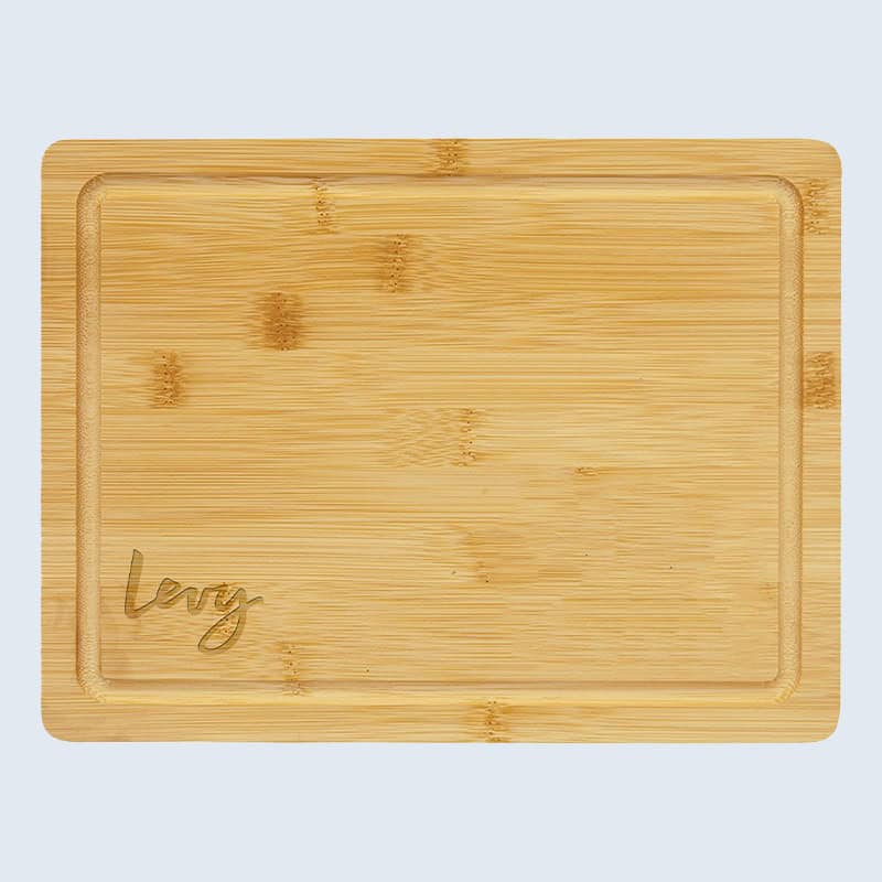 branded bamboo cutting board