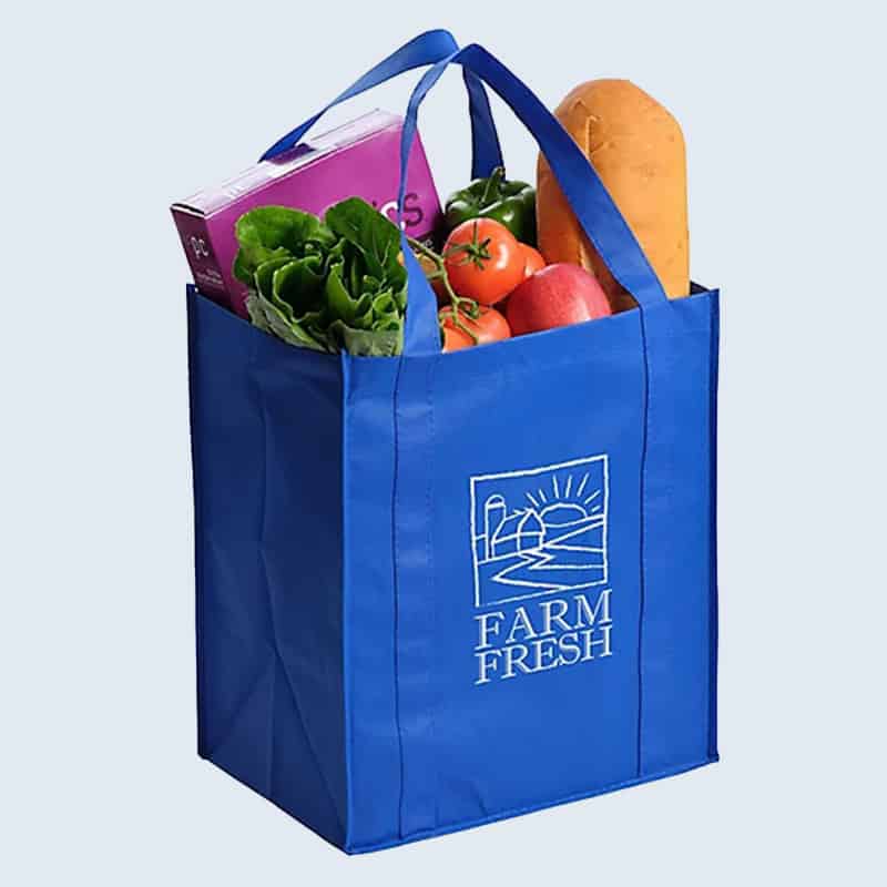 branded shopping tote bag