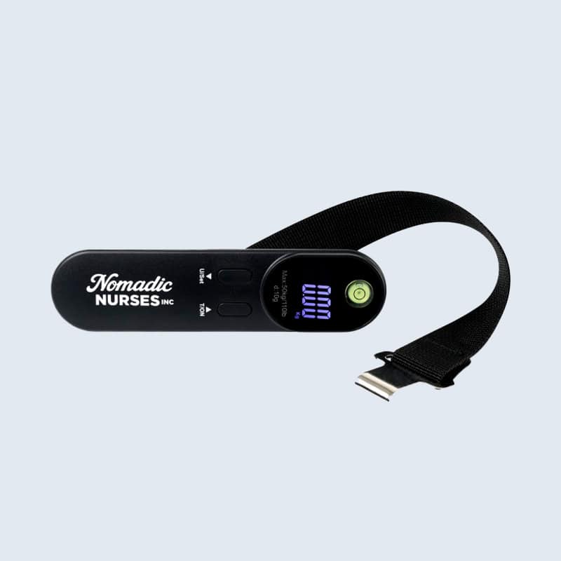 branded digital luggage scale trade show giveaway