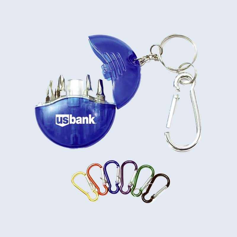 branded screwdriver keychain
