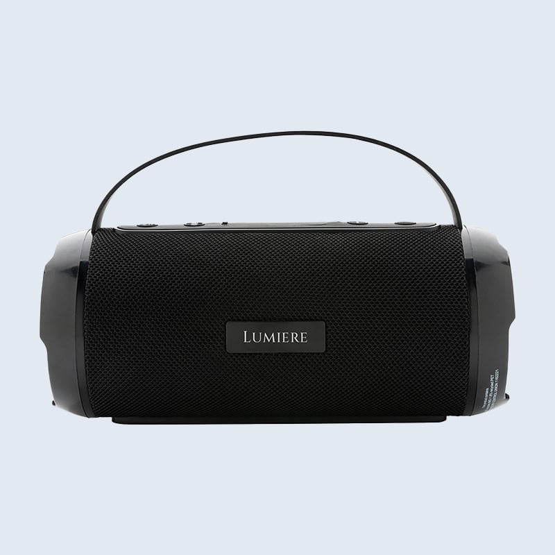 branded large portable speaker