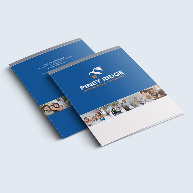 branded folder for tenant move-in kits