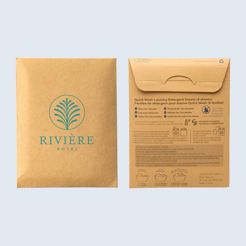 branded detergent sheets for promotional gifting