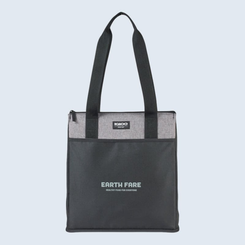 branded insulated shopping tote for promotional gifting