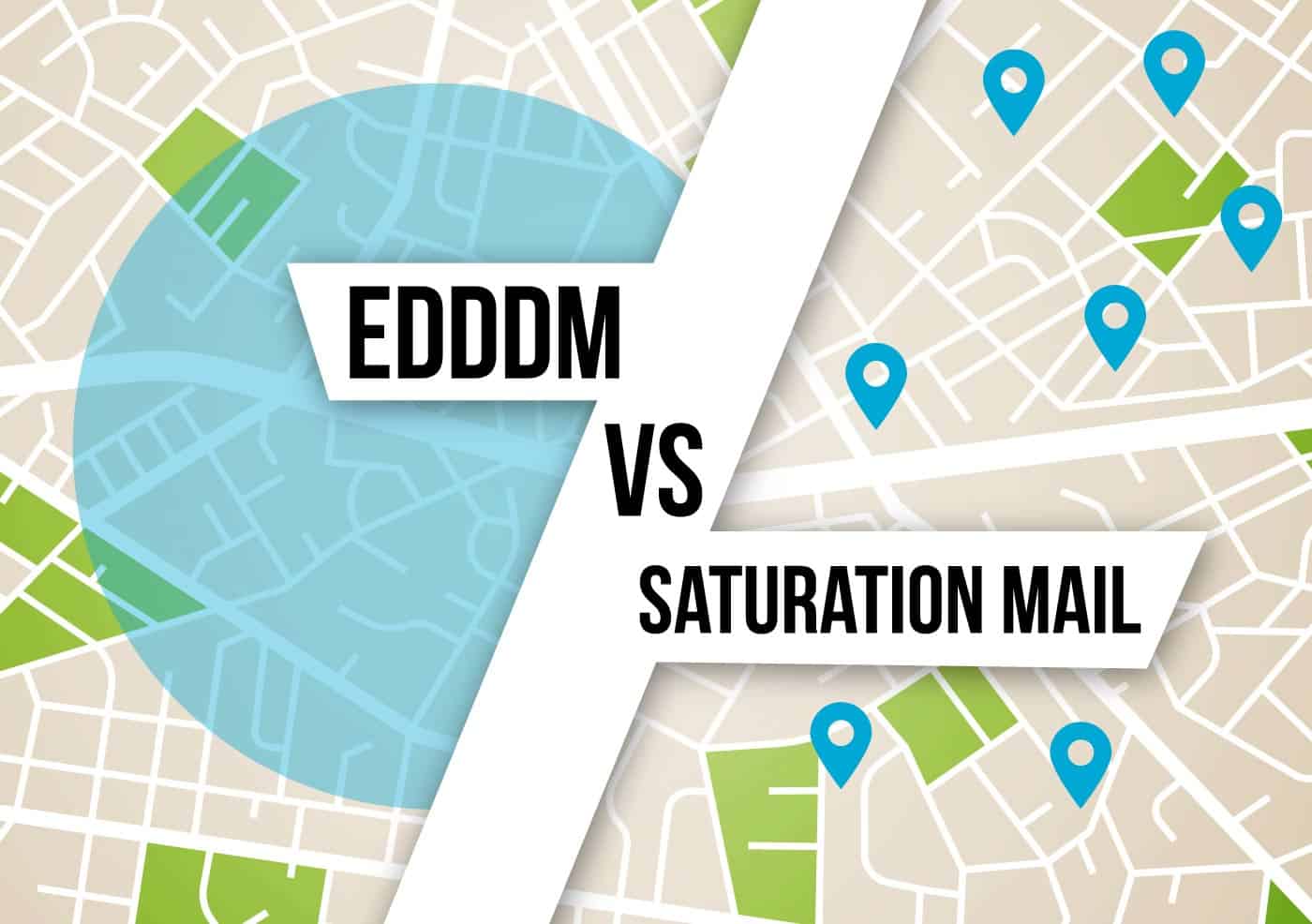 Every Door Direct Mail (EDDM) vs Saturation Mail explained by Strategic Factory