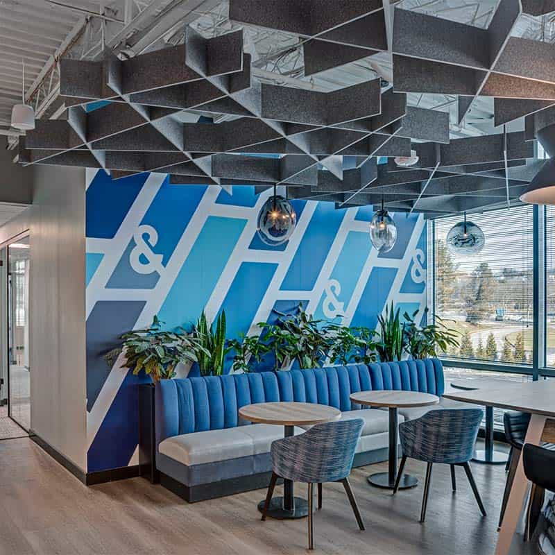 wall mural graphics by strategic factory for SC&H offices