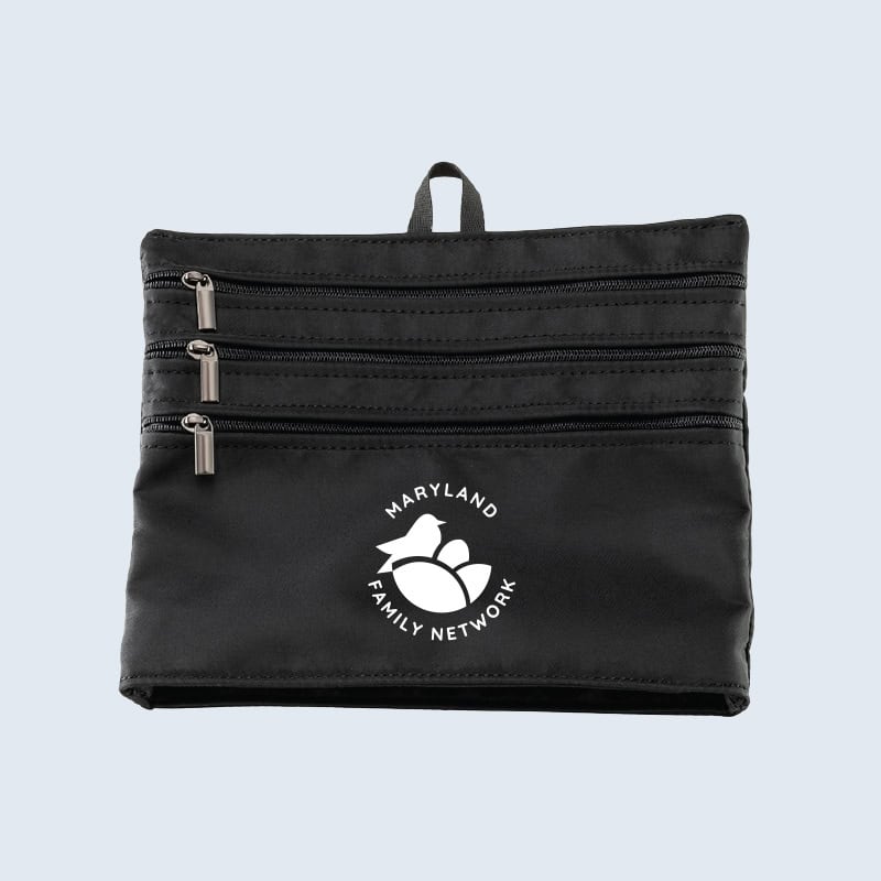 Maryland Family Network branded zip bags by Strategic Factory