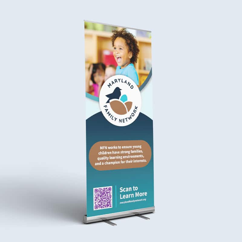 Maryland Family Network branded banner by Strategic Factory