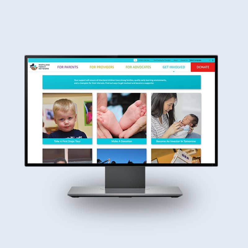 Maryland Family Network Website Before