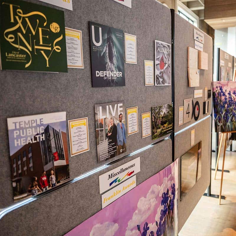 displays of commercial printing award winners