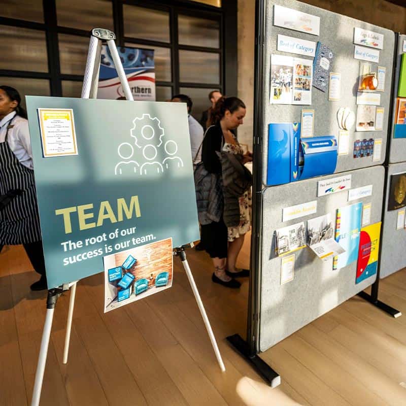 displays of award-winning graphics winners